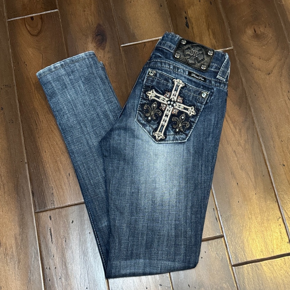 Embellished Blue Jeans